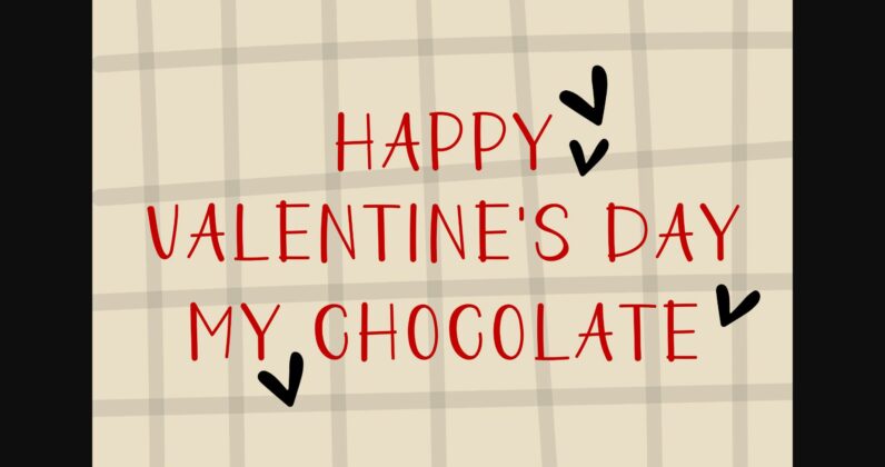Mine Valentine Font Poster 4