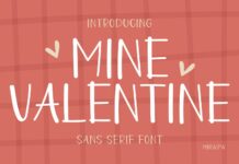 Mine Valentine Font Poster 1