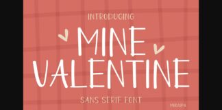 Mine Valentine Font Poster 1