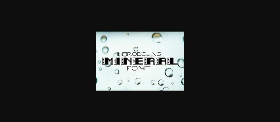 Mineral Font Poster 3