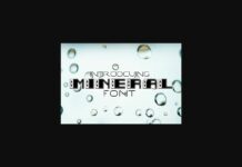 Mineral Font Poster 1