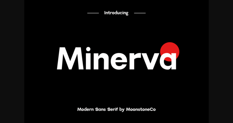 Minerva Font Poster 3