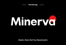 Minerva Font Poster 1