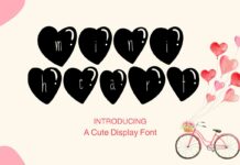 Mini Heart Font Poster 1