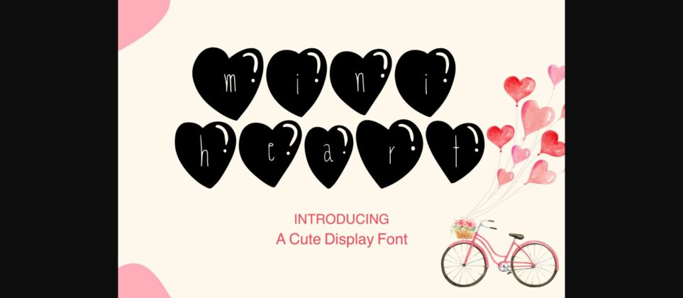 Mini Heart Font Poster 1