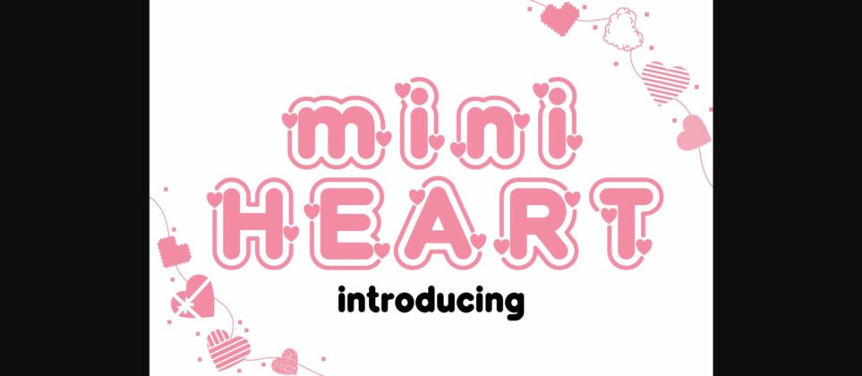 Mini Heart Font Poster 3
