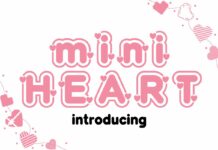 Mini Heart Font Poster 1