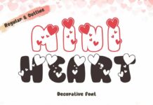 Mini Heart Font Poster 1