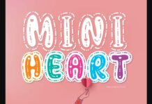 Mini Heart Font Poster 1