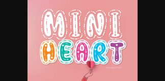 Mini Heart Font Poster 1