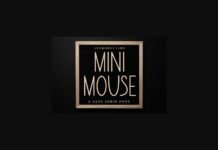 Mini Mouse Font Poster 1