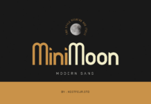 Minimoon Font Poster 1