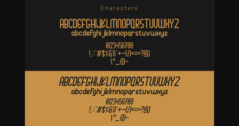 Minimoon Font Poster 8