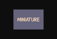 Miniature Font Poster 1