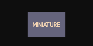 Miniature Font Poster 1