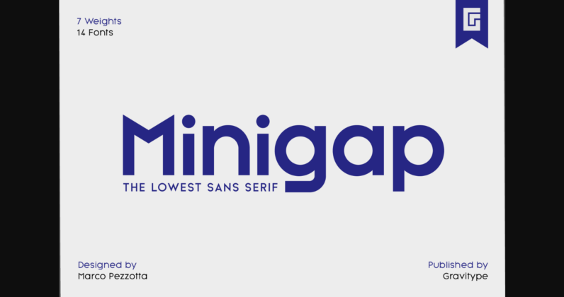 Minigap Font Poster 3