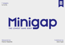 Minigap Font Poster 1