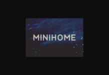 Minihome Font Poster 1