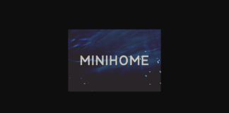 Minihome Font Poster 1