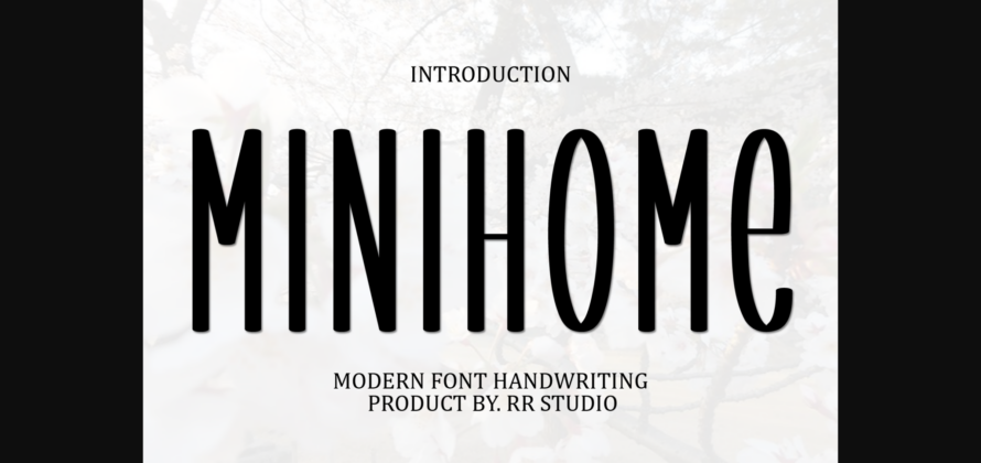 Minihome Font Poster 3