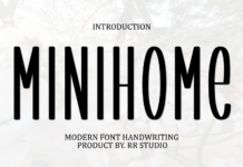 Minihome Font Poster 1