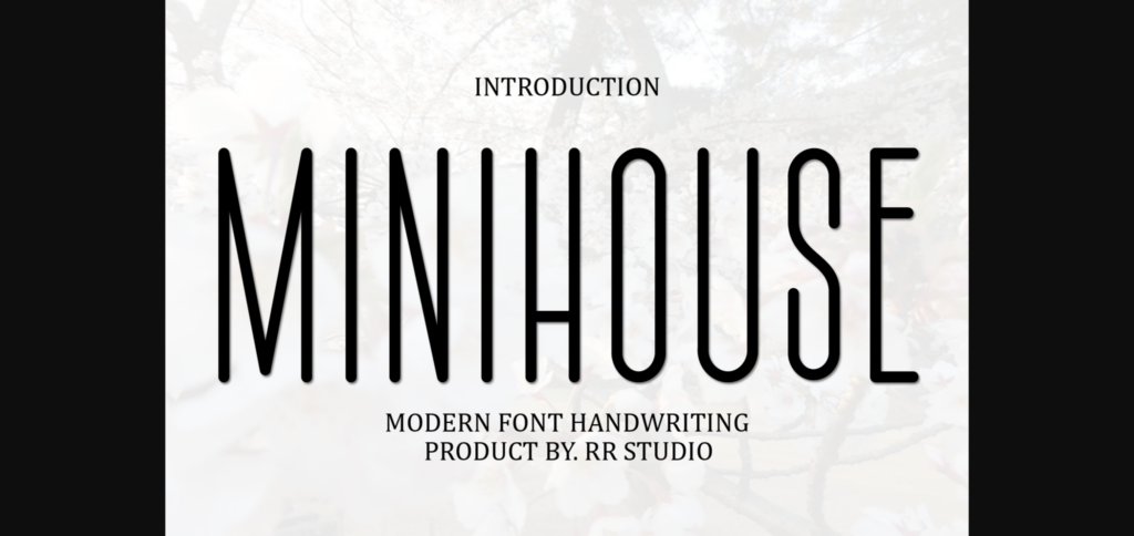 Minihouse Font Poster 3