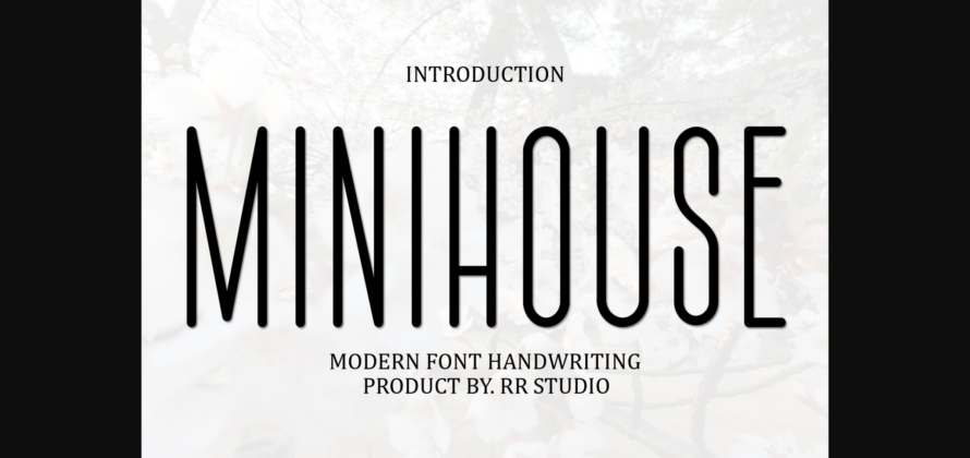 Minihouse Font Poster 3