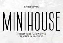 Minihouse Font Poster 1