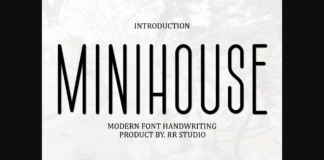 Minihouse Font Poster 1