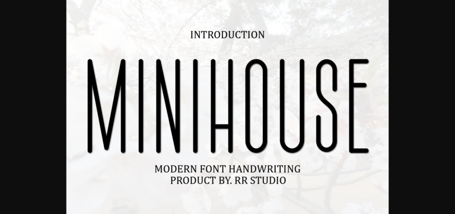 Minihouse Font Poster 1