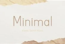Minimal Font Minimal Font Poster 1