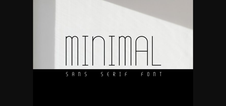 Minimal Font Poster 3