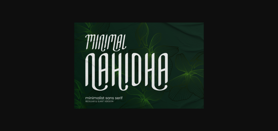 Minimal Nahidha Font Poster 1