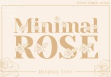 Minimal Rose Font Poster 1