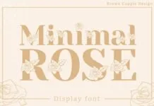 Minimal Rose Font Minimal Rose Font Poster 1