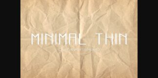 Minimal Thin Font Poster 1