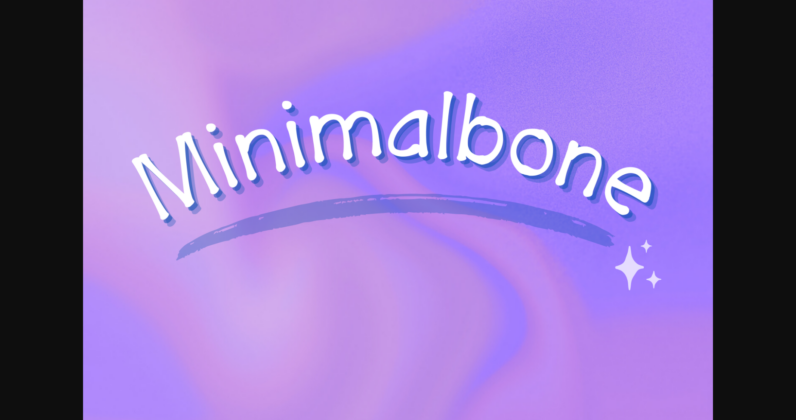 Minimalbone Font Poster 3