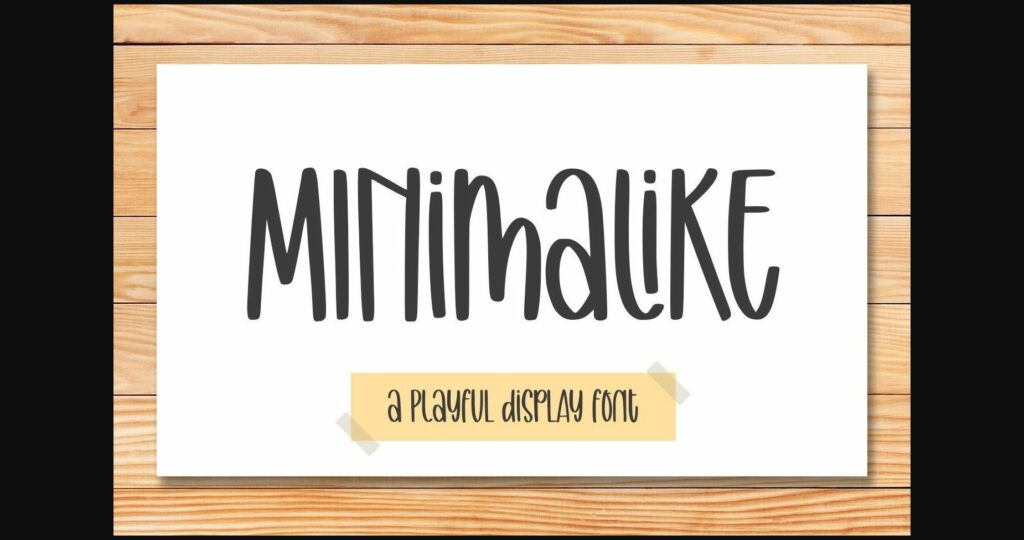 Minimalike Font Poster 1