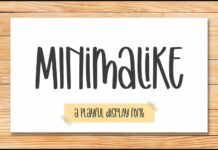 Minimalike Font Poster 1