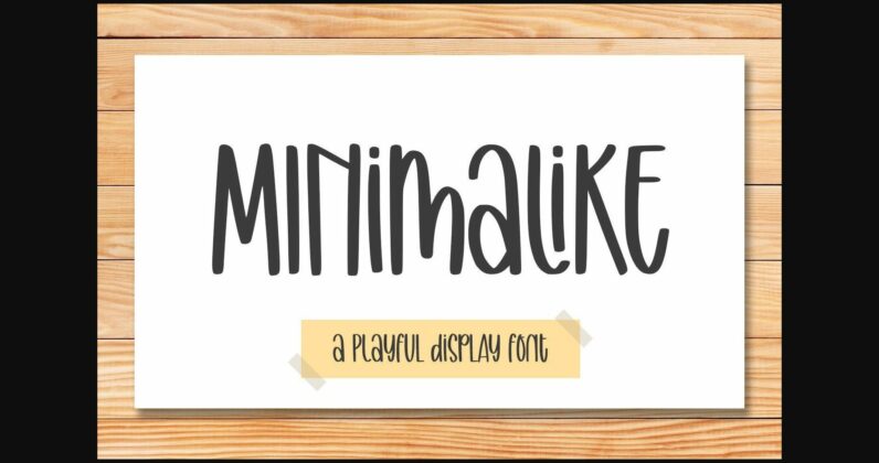 Minimalike Font Poster 1