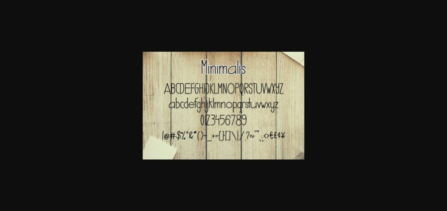 Minimalis Font Poster 5