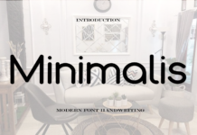 Minimalis Font Poster 1