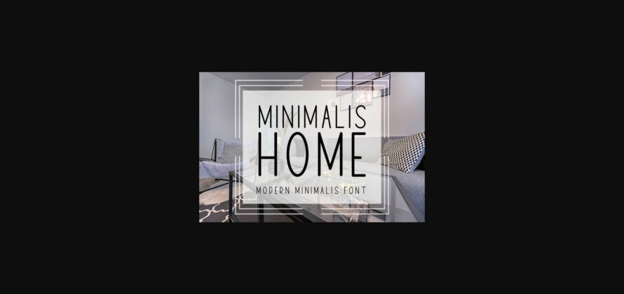 Minimalis Home Font Poster 3