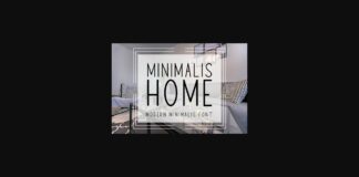 Minimalis Home Font Poster 1
