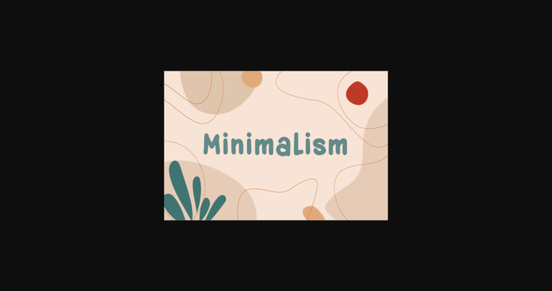 Minimalism Font Poster 3