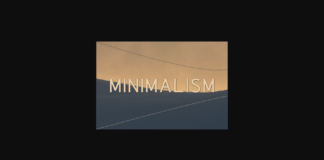 Minimalism Font Poster 1