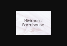 Minimalist Farmhouse Font Poster 1