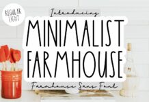 Minimalist Farmhouse Font Poster 1