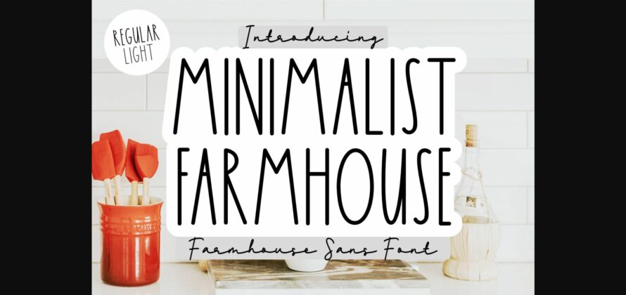 Minimalist Farmhouse Font Poster 1