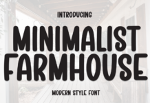 Minimalist Farmhouse Font Poster 1